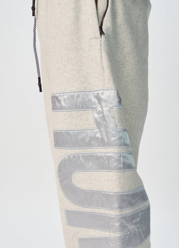 Chris fleece jogger | soft white melee