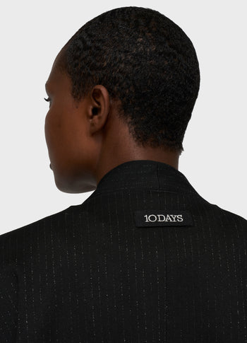 reversible cardigan punto | black