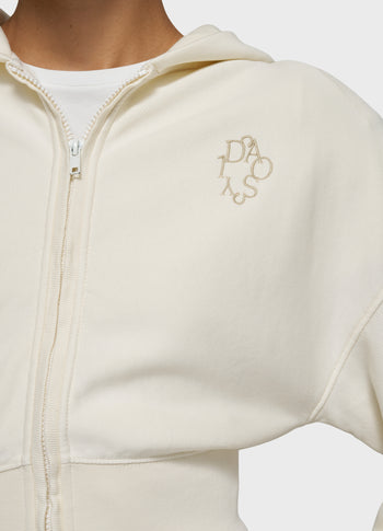 ballet zip hoodie | pearl