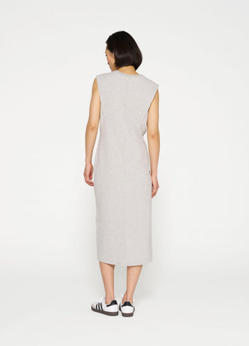 easy sleeveless dress | light grey melee