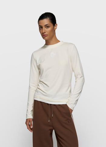 double long sleeve tee | pearl