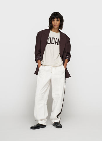 baseball tee 10DAYS | soft white melee