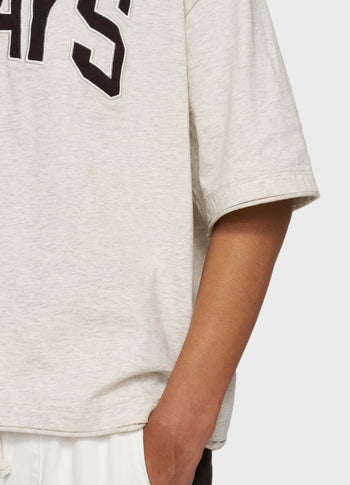 baseball tee 10DAYS | soft white melee