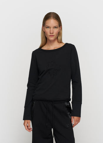 easy logo sweater | black