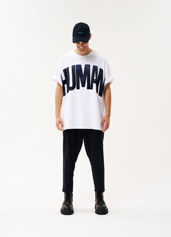Human heavy jersey tee | white