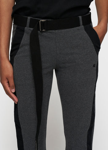 belted cropped jogger tape | antra melee