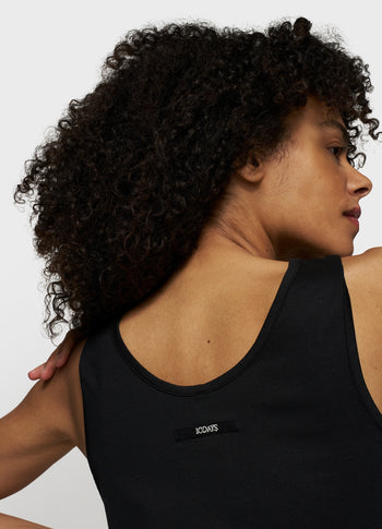 tank top jersey | black