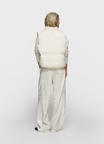 padded vest monogram | pearl