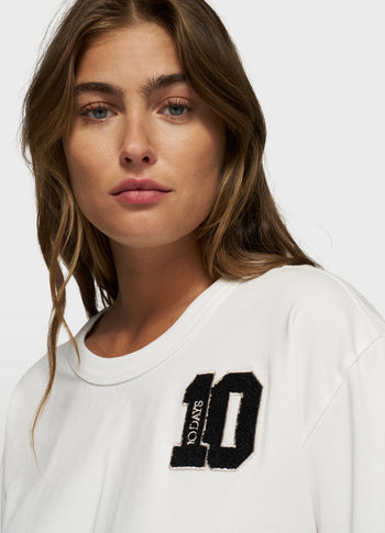 thick cotton tee 10 | ecru