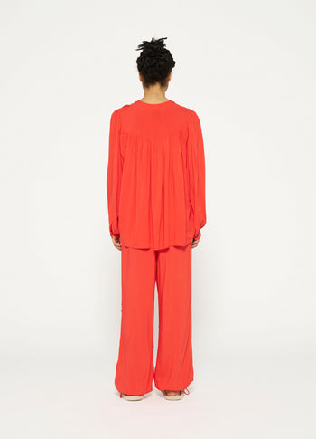 parachute pants | poppy red