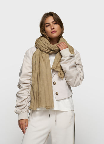 scarf pinstripe | earth