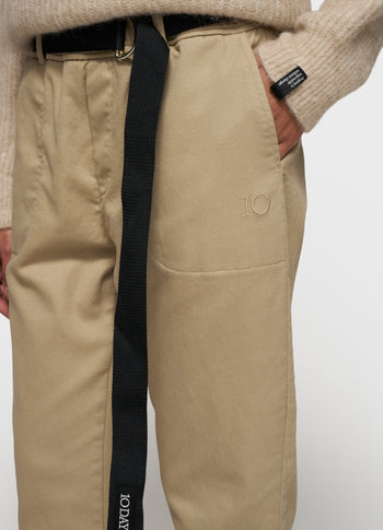 belted pants | earth
