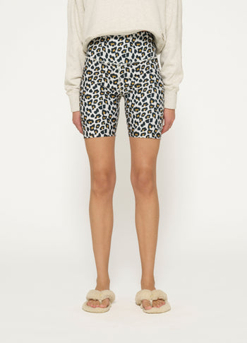 cycling shorts leopard | bone