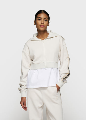 cropped zip cardigan fleece | cleansing kit