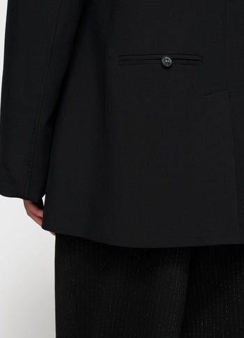 statement blazer strass | black