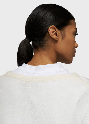 THE KNIT SWEATER | ecru