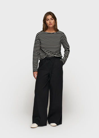 THE WIDE LEG PANTS | black