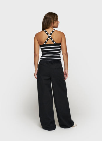 THE WRAPPER STRIPE | black/white