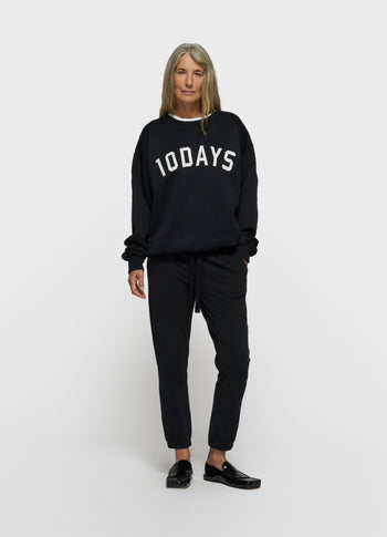 THE CROPPED JOGGER | black