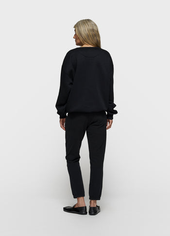 THE CROPPED JOGGER | black