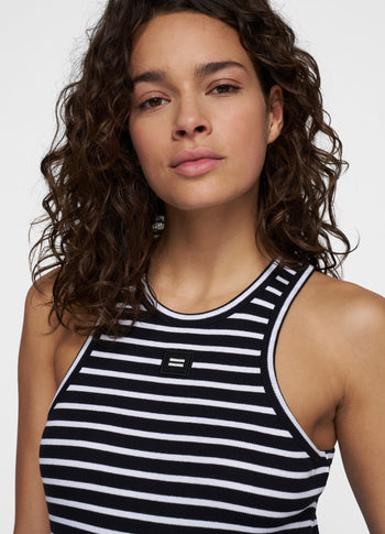 THE TANK TOP STRIPES | black/white