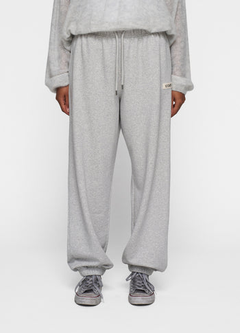 THE BAR JOGGER FLEECE | light grey melee