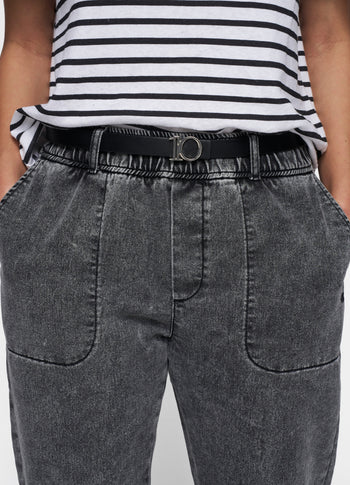 THE MONOGRAM BELT | black