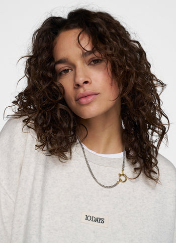 chain necklace silver | silver grey