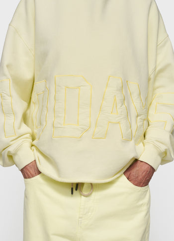 statement logo hoodie | pastel yellow
