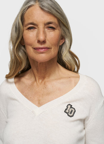 v-knit classic cashmere | ecru