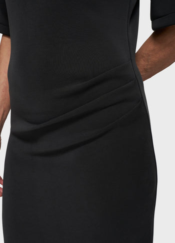 soft scuba tee dress | black