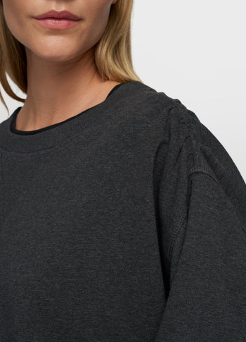 cropped gathering sweater | antra melee