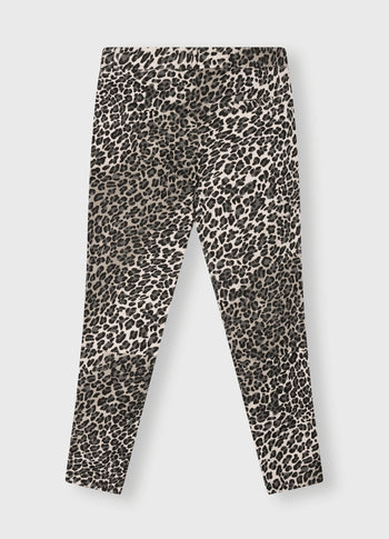 cropped jogger leopard | soft white melee