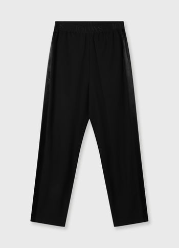 pleated pants | black