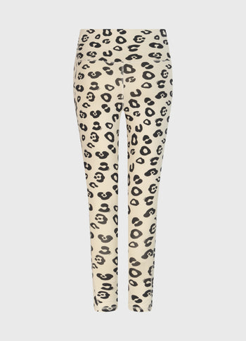 yoga leggings leopard | oyster