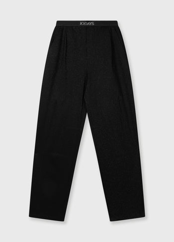 banana pants pinstripe | black