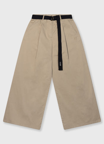 wide pants twill | earth