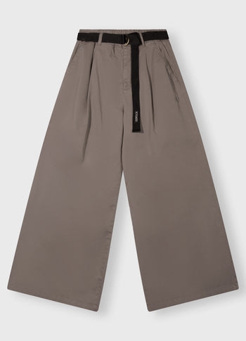 wide pants twill | moonrock