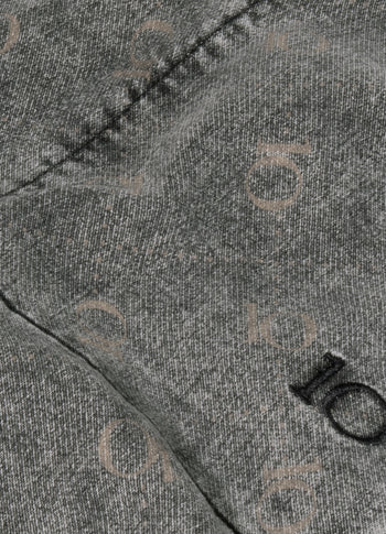 belted pants monogram | black