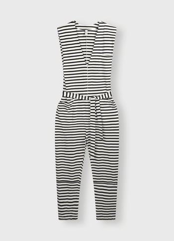 proud jumpsuit stripes | ecru/black