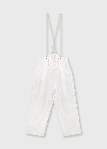 strap salopette twill tencel | ecru