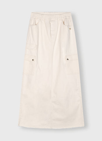 maxi skirt twill | ecru
