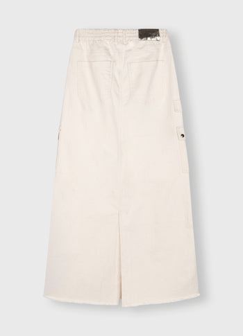 maxi skirt twill | ecru