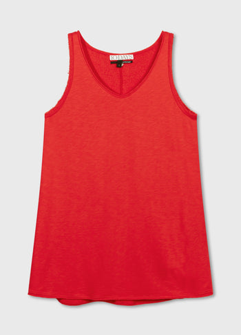 beach dress | poppy red
