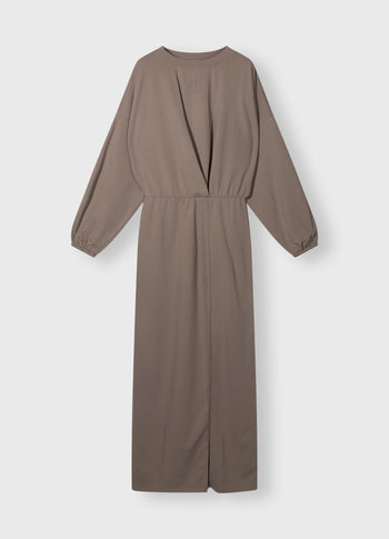 maxi gathering dress | moonrock