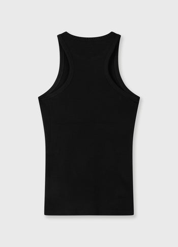 tank top pearls | black