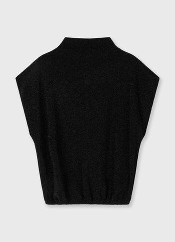 sleeveless top sparkle | black