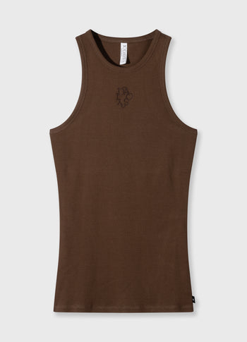 tank top rib | dark truffle