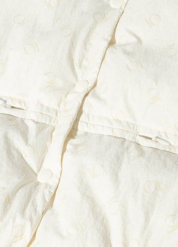 padded vest monogram | pearl