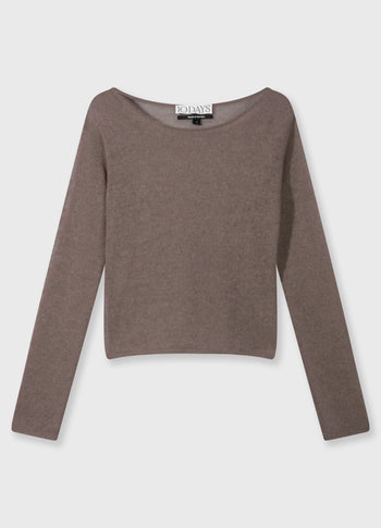 slim knit sweater | moonrock